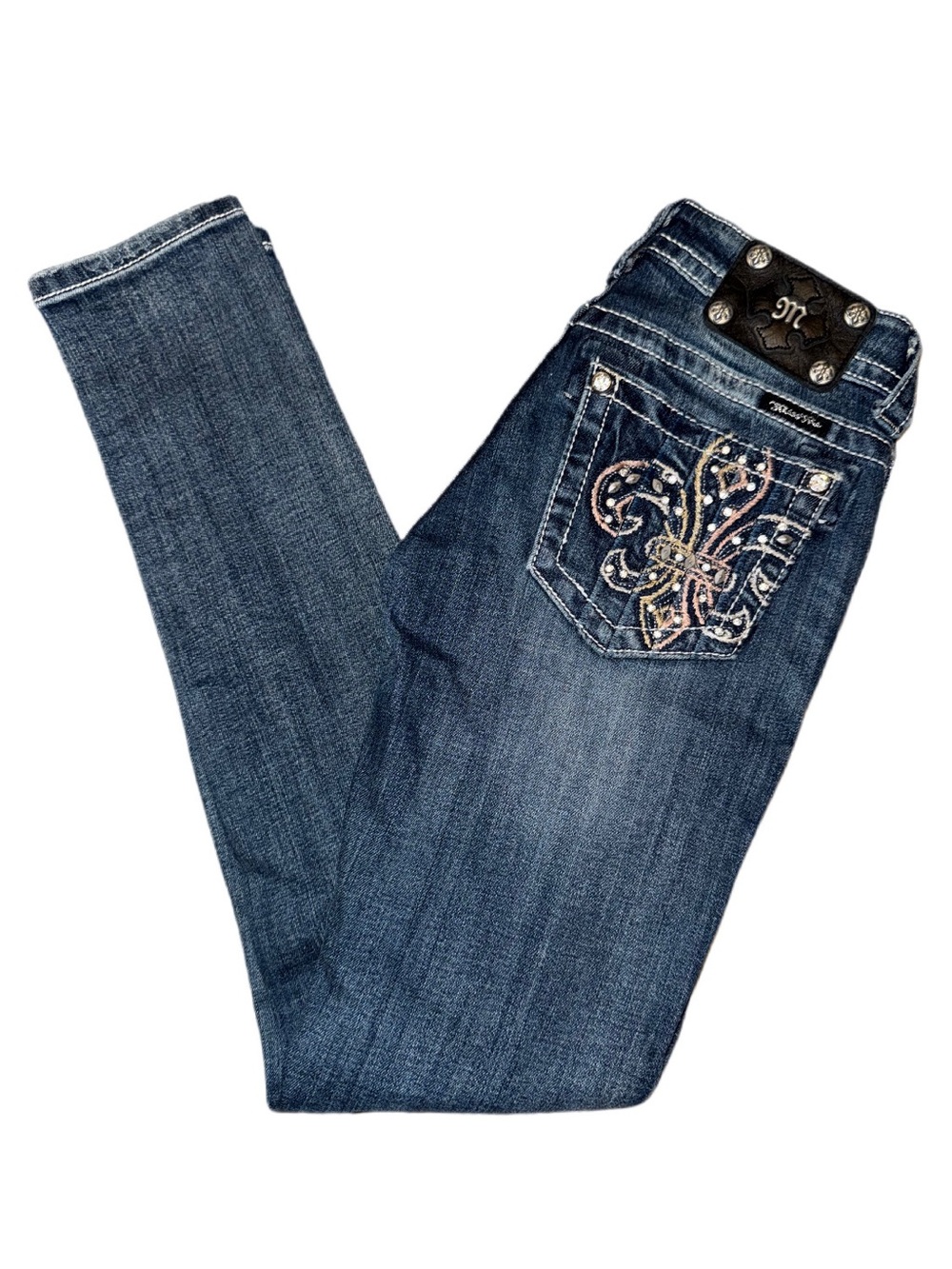 Miss Me Skinny Jeans Embellished Pocket JP536054 Women’s Size 26